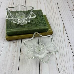 Glass Star Taper Candlestick Holders Home Decor